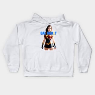 Gal Gadot Comic style anime design by ironpalette Kids Hoodie